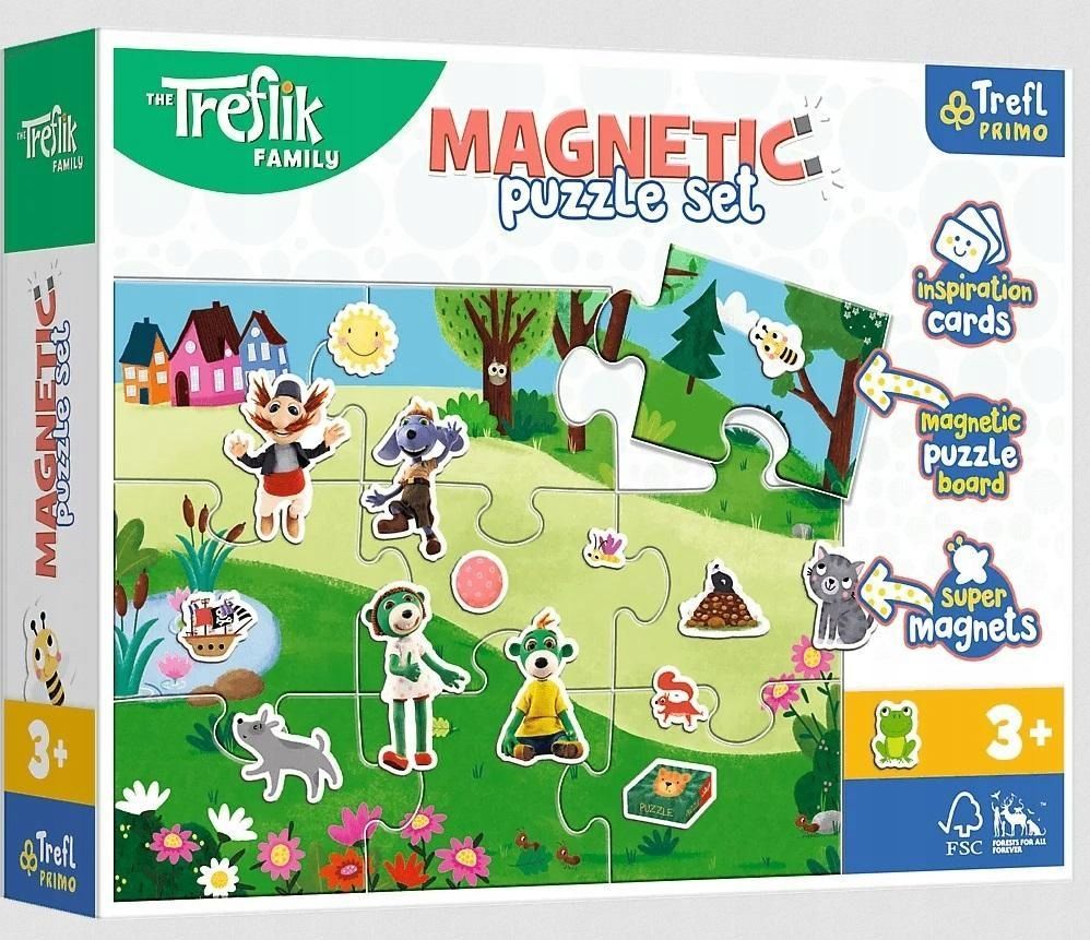 Puzzle Magnetyczne Treflikowy Dzień Trefl, Trefl