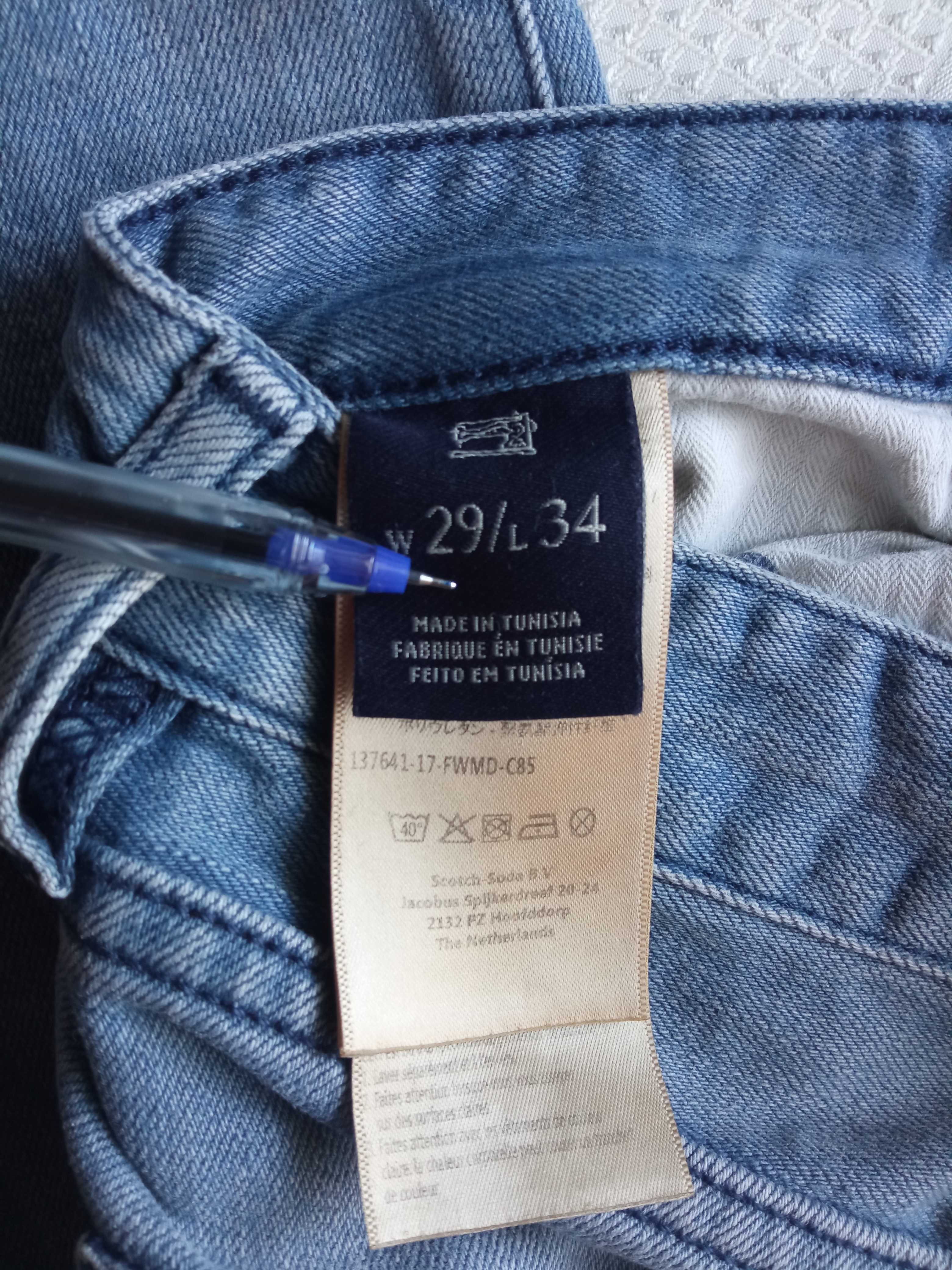Scotch & Soda Ralston męskie spodnie jeans w29/L34 pas 80cm