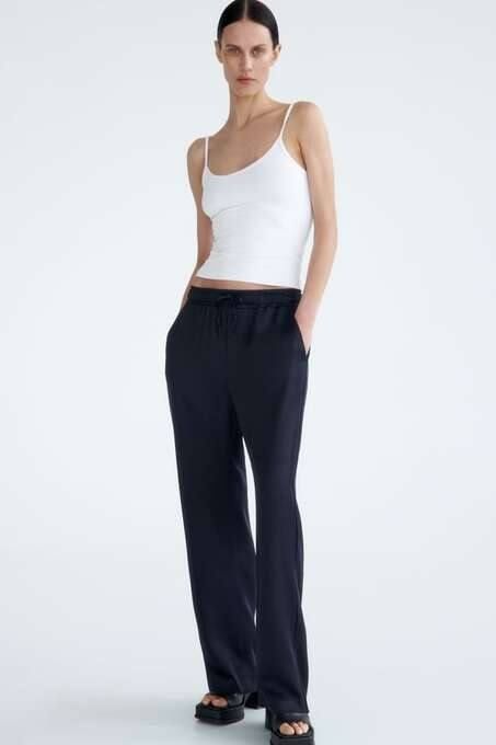 Сатинові брюки Zara