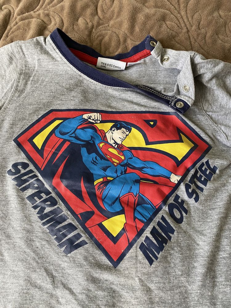 Костюм піжама футболка superman 86/92 +шорти