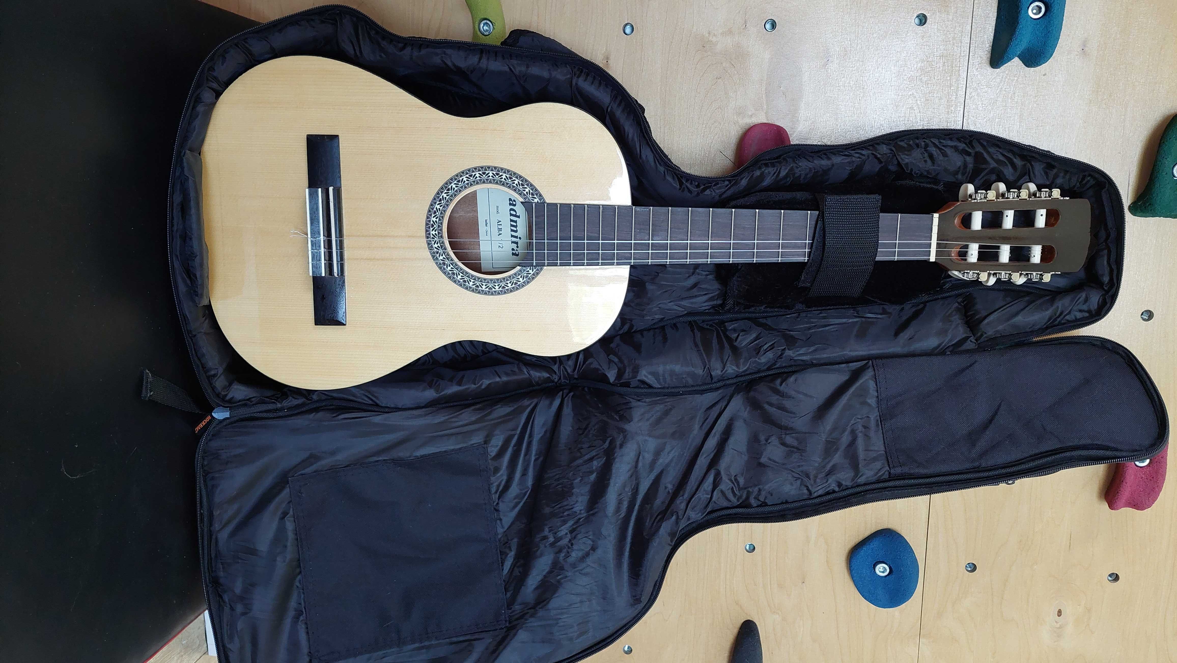 Gitara klasyczna Admira model ALBA 1/2 + pokrowiec gratis
