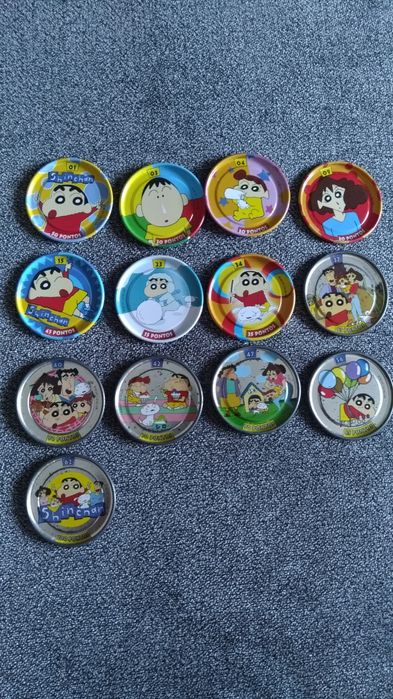 Tazos Pokémon Shin-Chan etc + power rapper