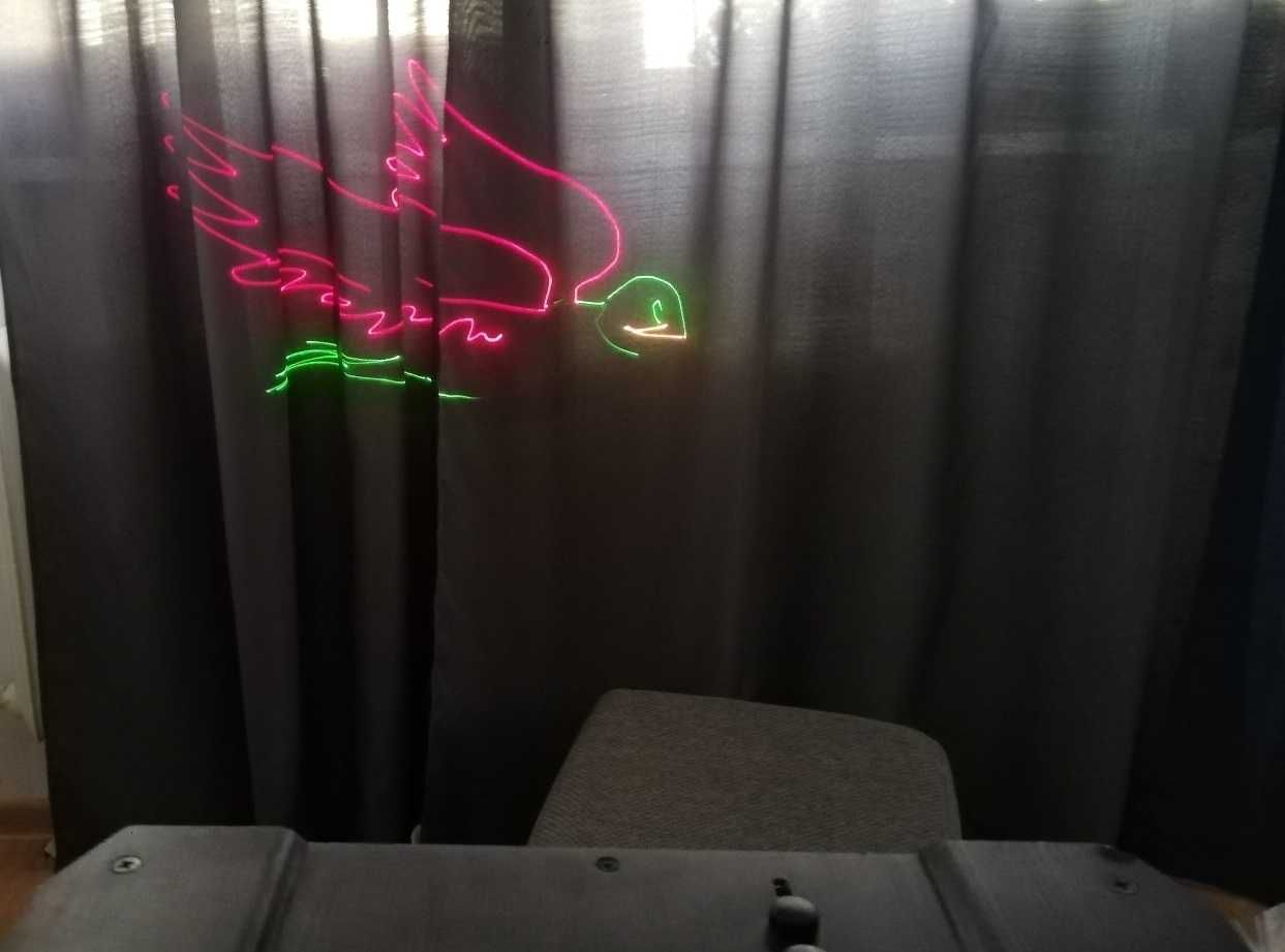 kontroler iLDA Ishow 2.3 płyta, kabel DB25 lasershow plus netbook