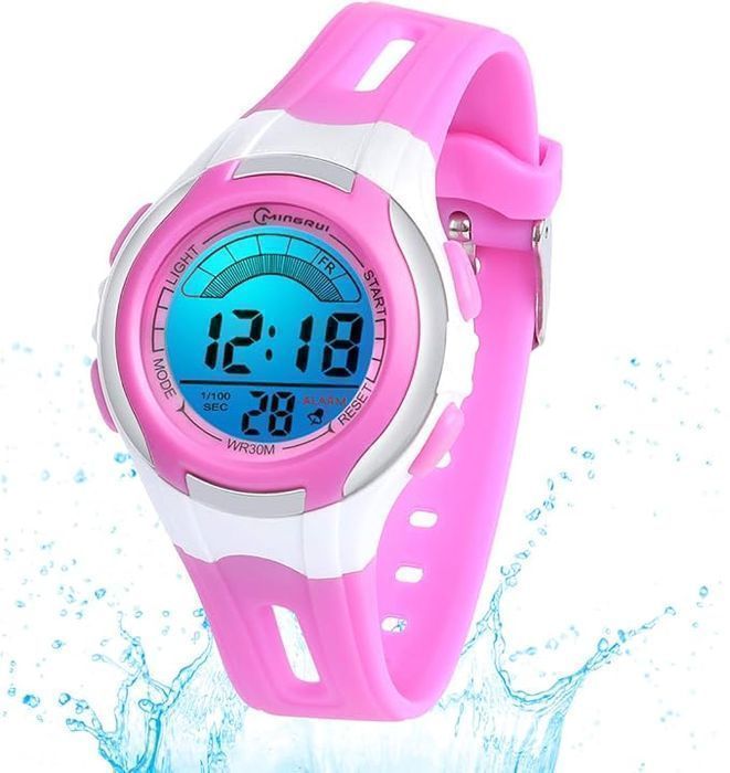 (Outlet) Zegarek Dziecięcy Mingrui Wr30M Różowo-Biały
