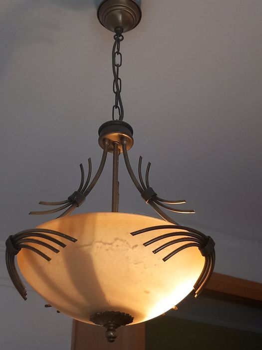 3 candeeiros de teto clássicos + lâmpadas