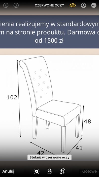 Stół szklany do salonu 12 krzeseł