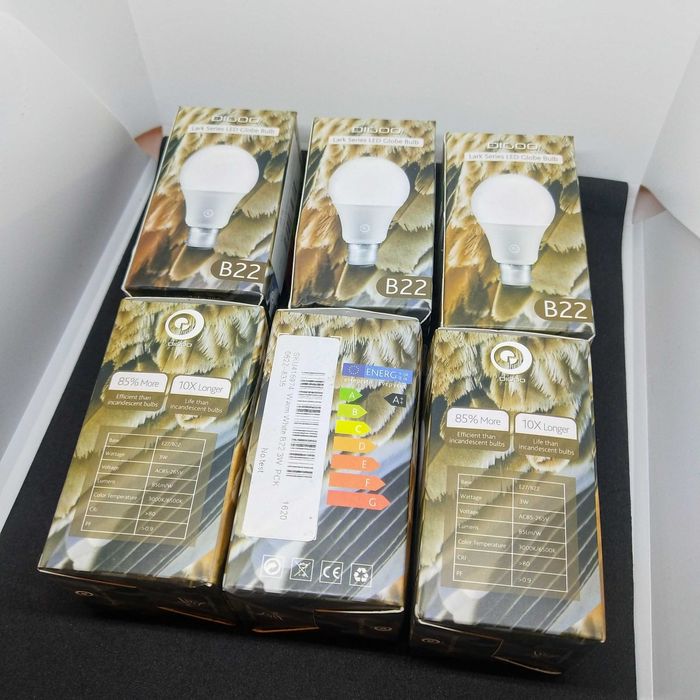 Oddam żarówki B22 Digoo 3W ciepły biały 255lm