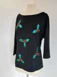 Świąteczna bluzka bawełniana plus size holly