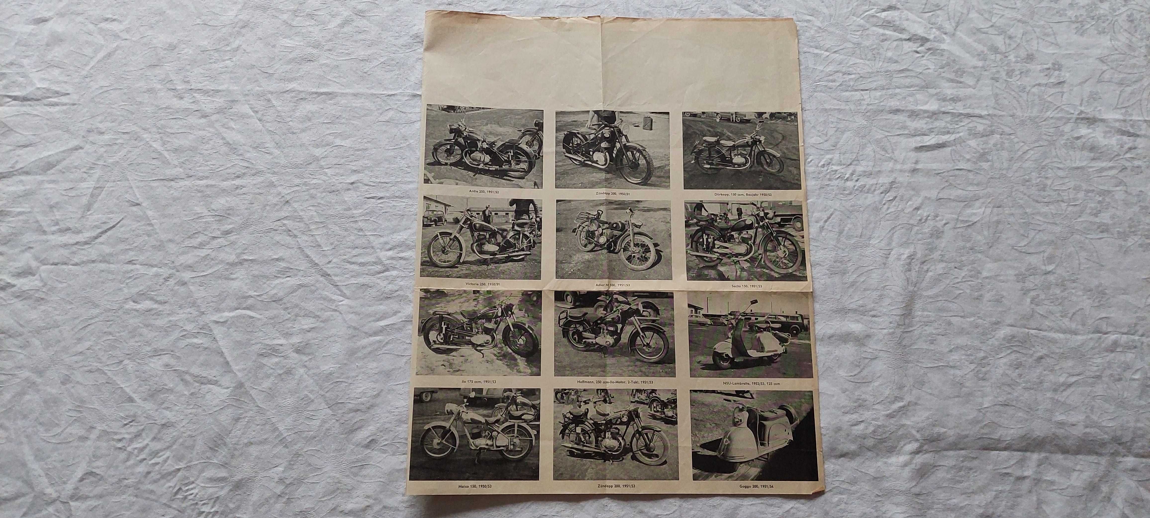 Prospekt reklamowy motocykli i samochodów 1960 r. (BMW/NSU/DKW/OPEL)