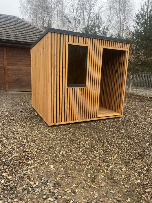 Sauna drewniana ocieplana wymiary 2,50x2,35