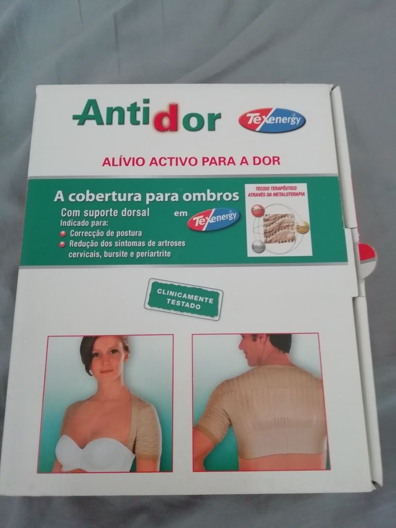 Cobertura para ombros com suporte de dorsal