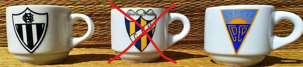 Chávenas de café: Clubes de Futebol