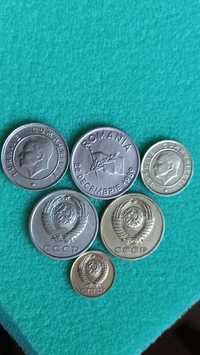6 monety z różnych krajów