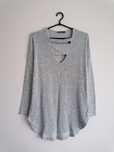 Dzianinowa melanżowa krótka sukienka/tunika oversize 36S Select wiskoz