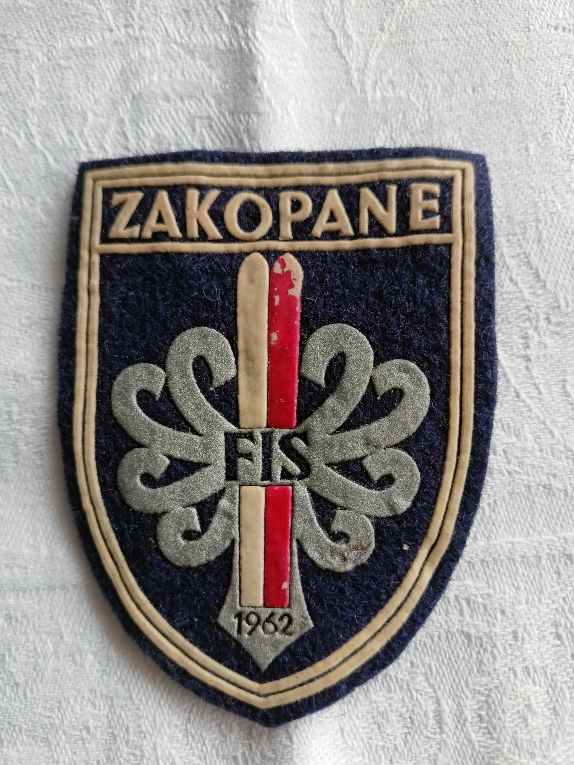 Plakietka, naszywka Zakopane 1962 FIS