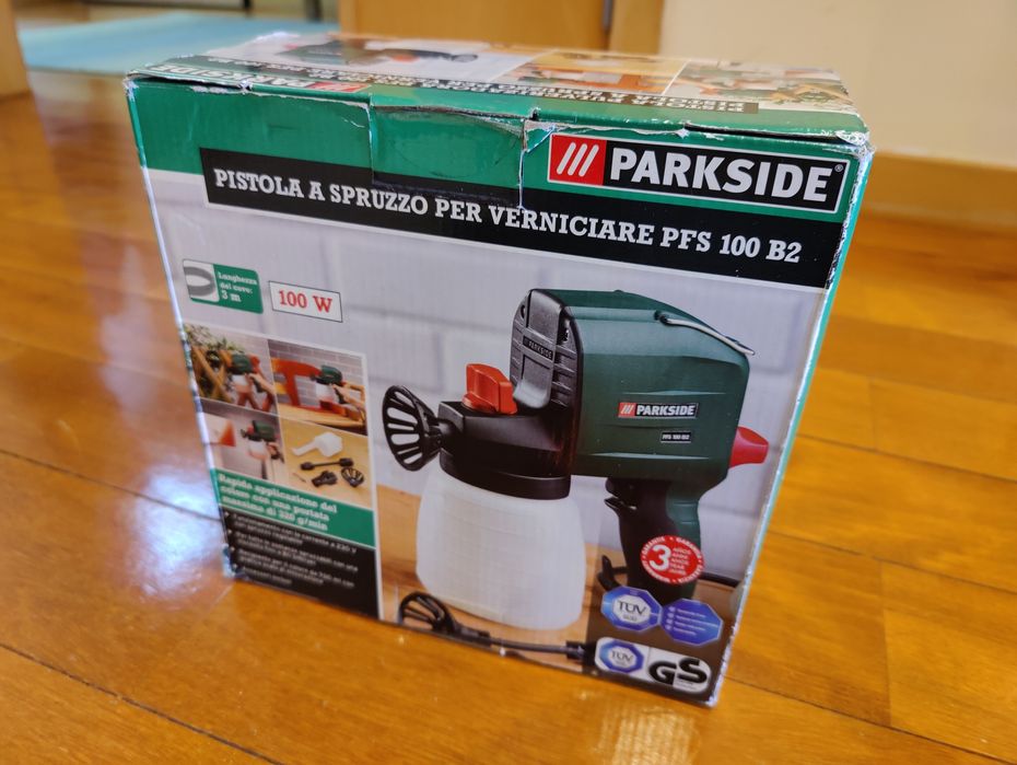 Parkside pistola elétrica de pintura (com cabo)