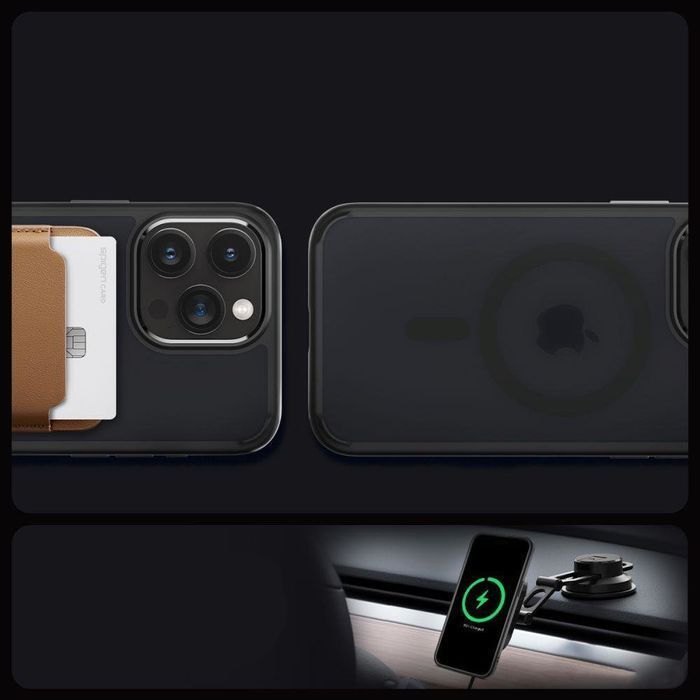 Etui Spigen Ultra Hybrid MagSafe iPhone 15 Pro Frost Black