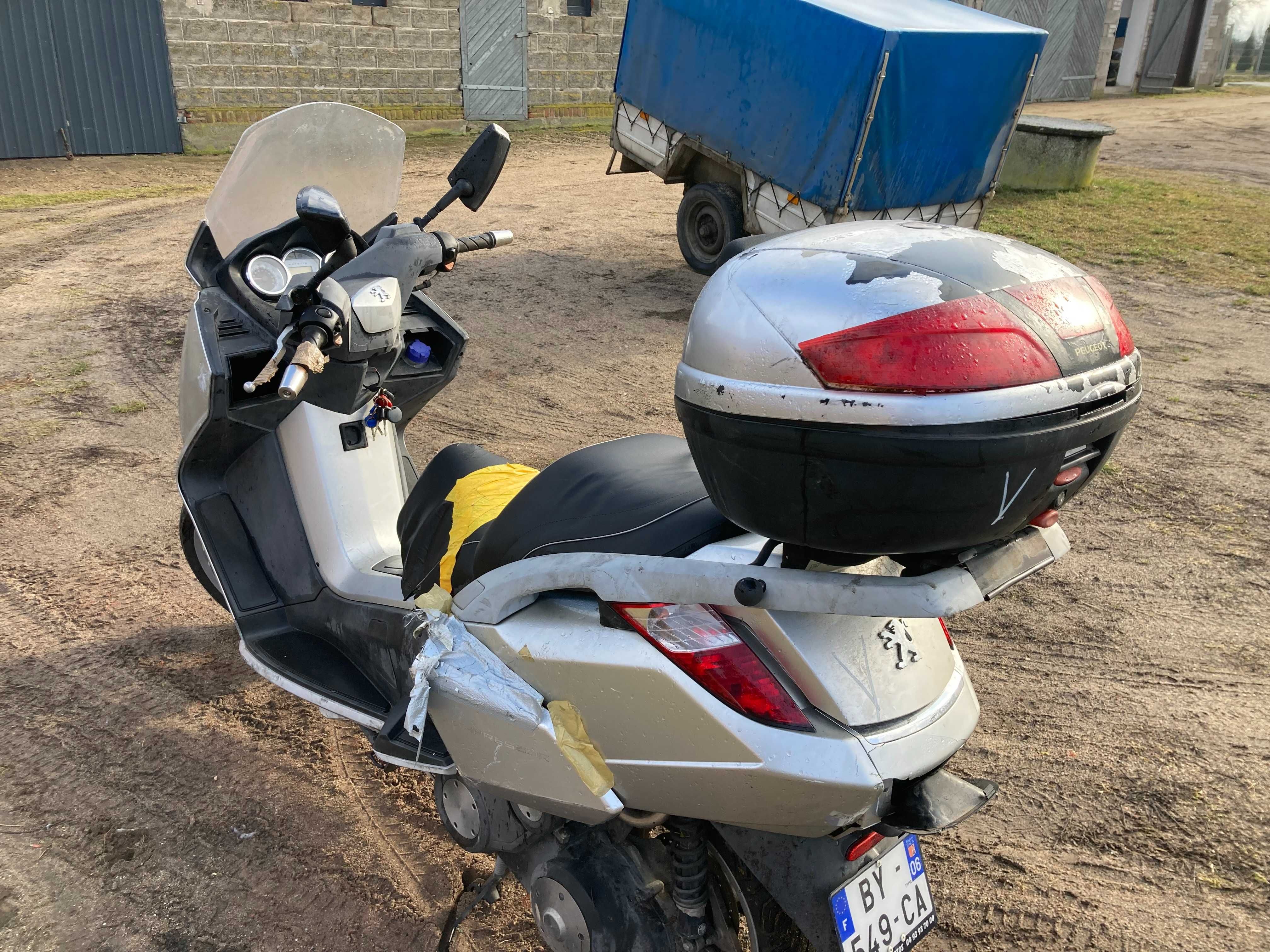 Peugeot Satelis 125 Compressor czasza osłony silnik linka części