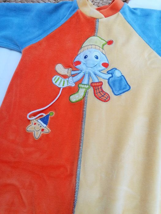 Romper Tricolorido com Polvo, de Bebé