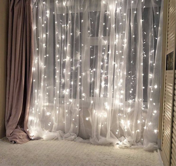 Світлодіодна гірлянда Штора 360 led 3х3м (тепло білий світ)