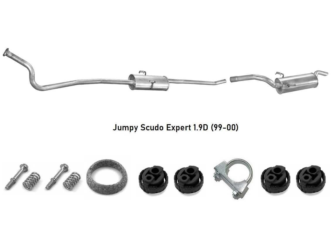 Глушник резонатор Fiat scudo doblo jumper ducato jumpy expert punto