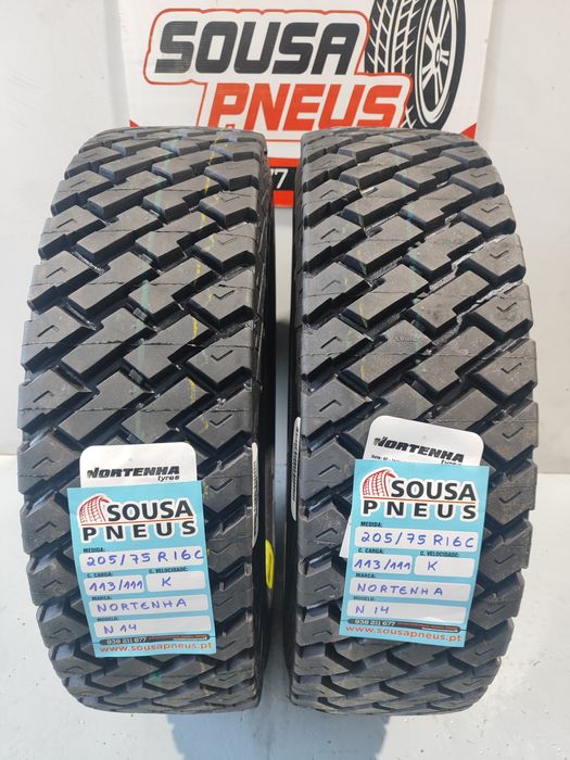 2 pneus novos nortenha 205/75R16C - Oferta da entrega em todo o pais