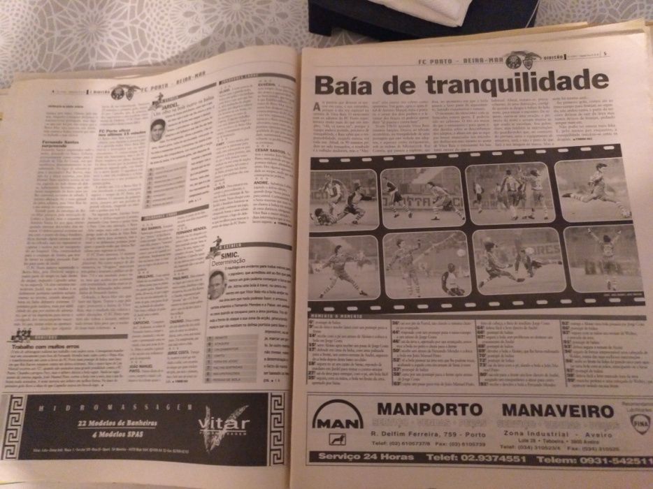 Jornal ojogo - fcp 7 - beira-mar - 0 - 99/01/25