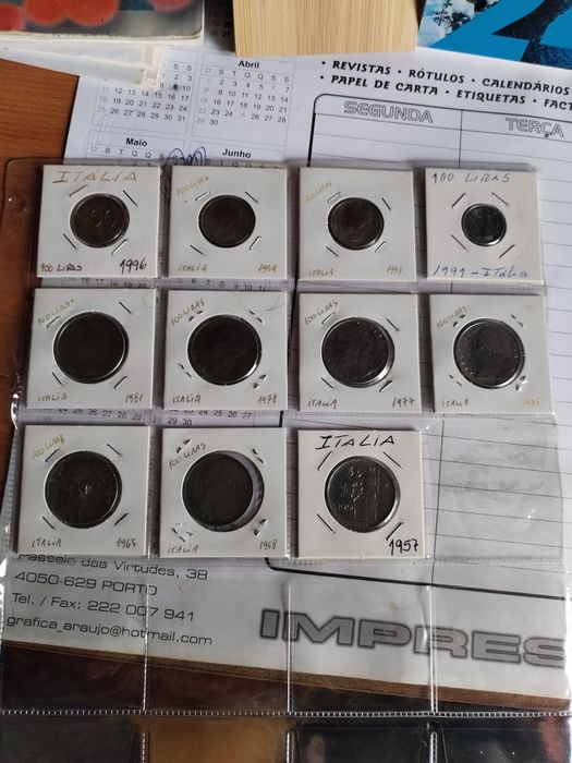 Moedas antigas de Itália