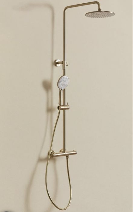 Kolumna prysznicowa termostatyczna- Sklum Orverta - kolor złoty