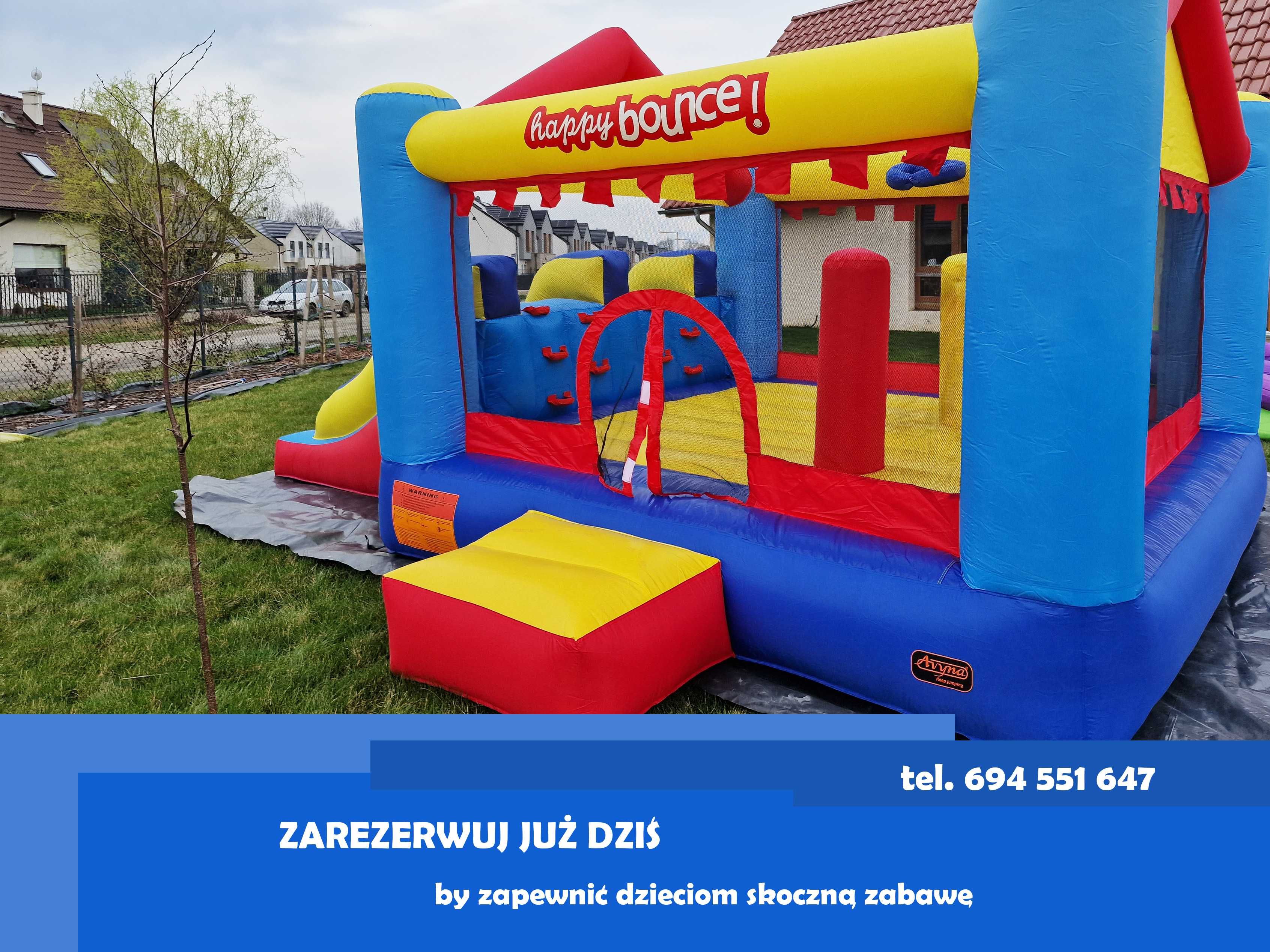 Do wynajęcia dmuchaniec trampolina do skakania i zjeżdzalnia