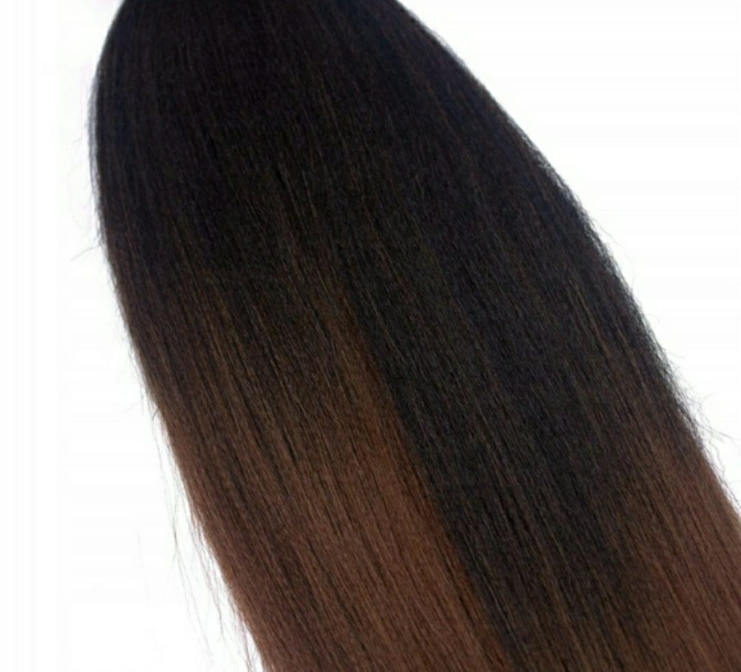 Treska włosy długie syntetyczne ciemny brąz barsdar
