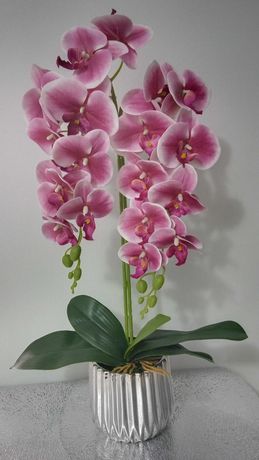 Storczyk gumowy duży kwiat - sztuczny ceramika