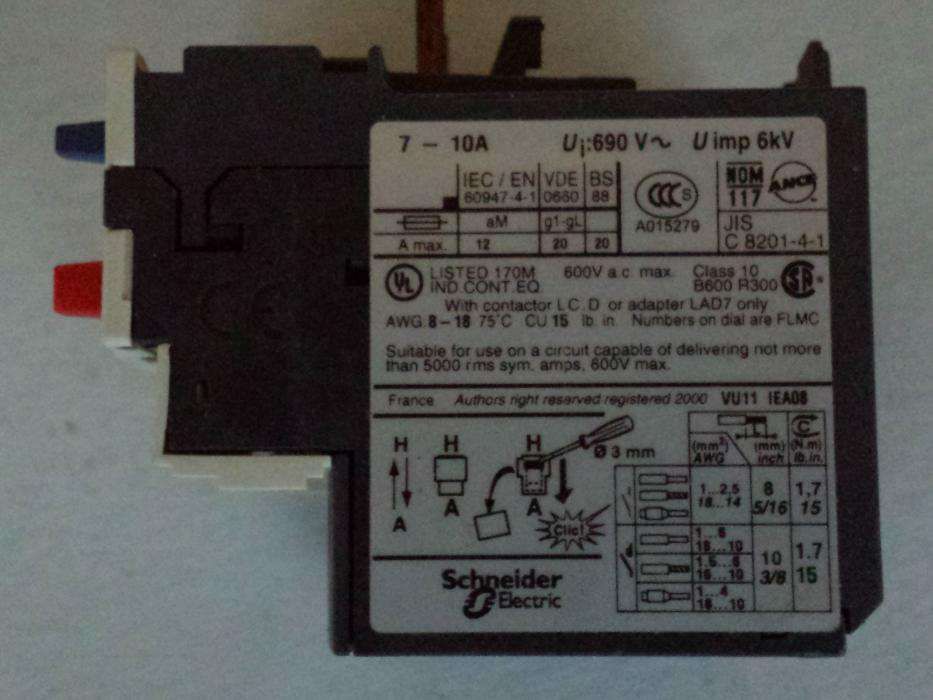 Relé térmico Telemécanique LRD14