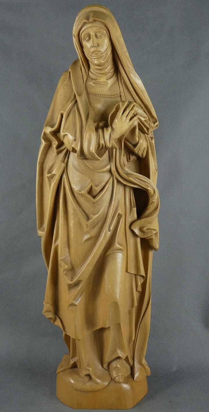 Figura rzeźba MARYJA Matka Boża Bolesna drewno 61 cm Madonna