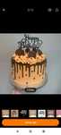 Topper na tort kolory