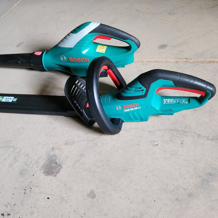 Zestaw Bosch 55-20LI i Bosch ALB 18LI sekator i dmuchawa