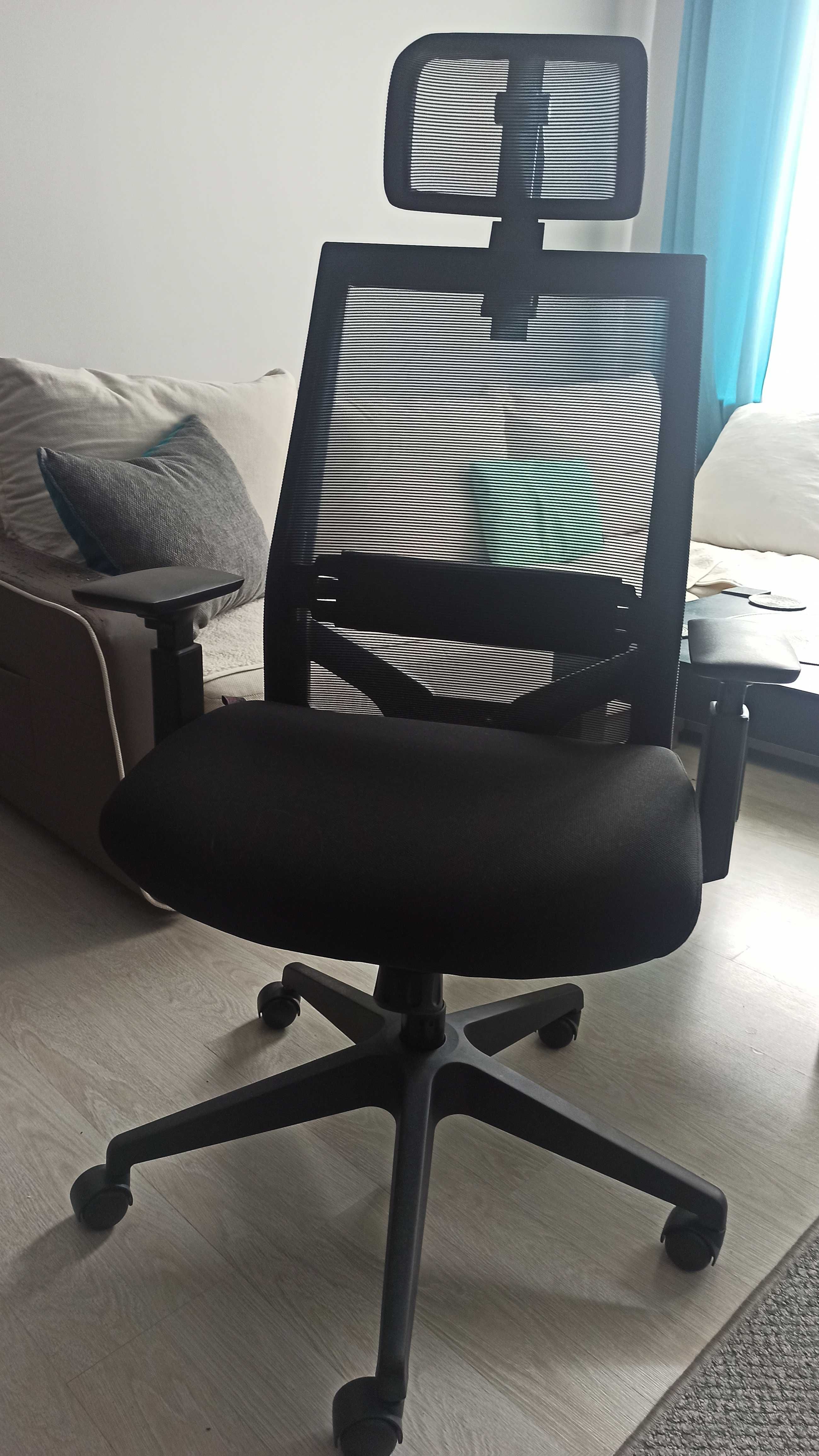 Krzesło biurowe Nario 150, nowe, czarne