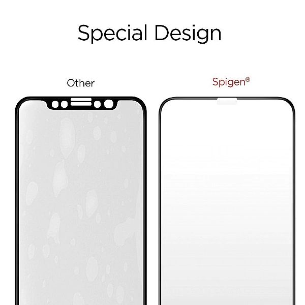 Szkło Hartowane Spigen Glass Fc Iphone X / Xs / 11 Pro Black
