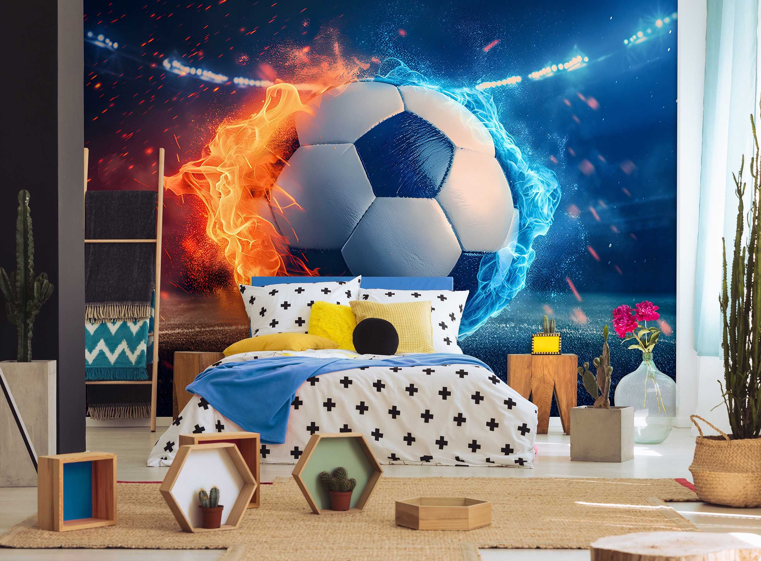 Fototapeta Piłka Nożna Sport Młodzieżowa Twój Rozmiar 3D + KLEJ