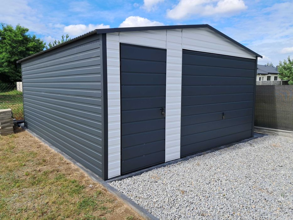 Nowoczesne Garaże Blaszane, zabudowy na kosze, wiaty śmietnikowe