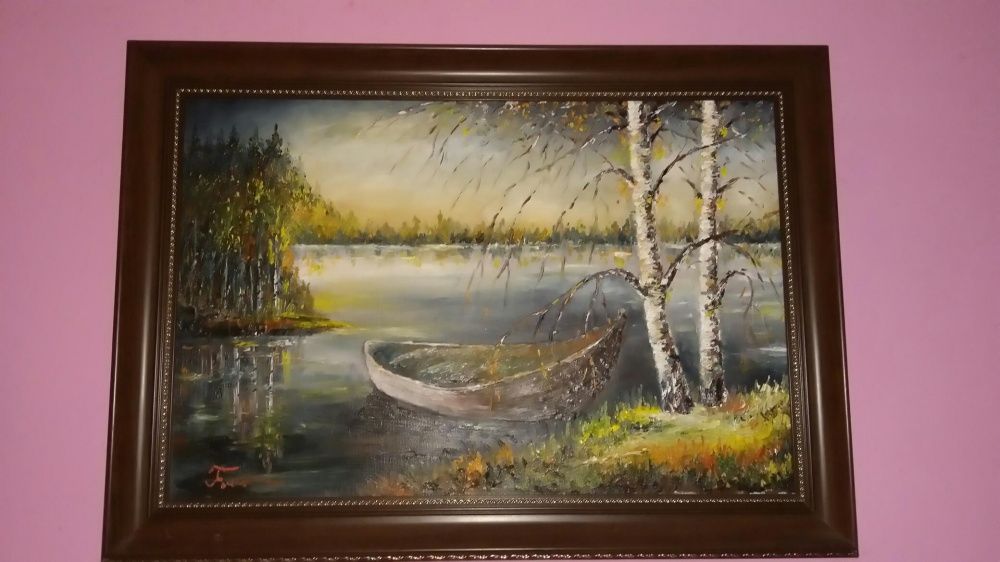 Obraz martwa natura i pejzaż