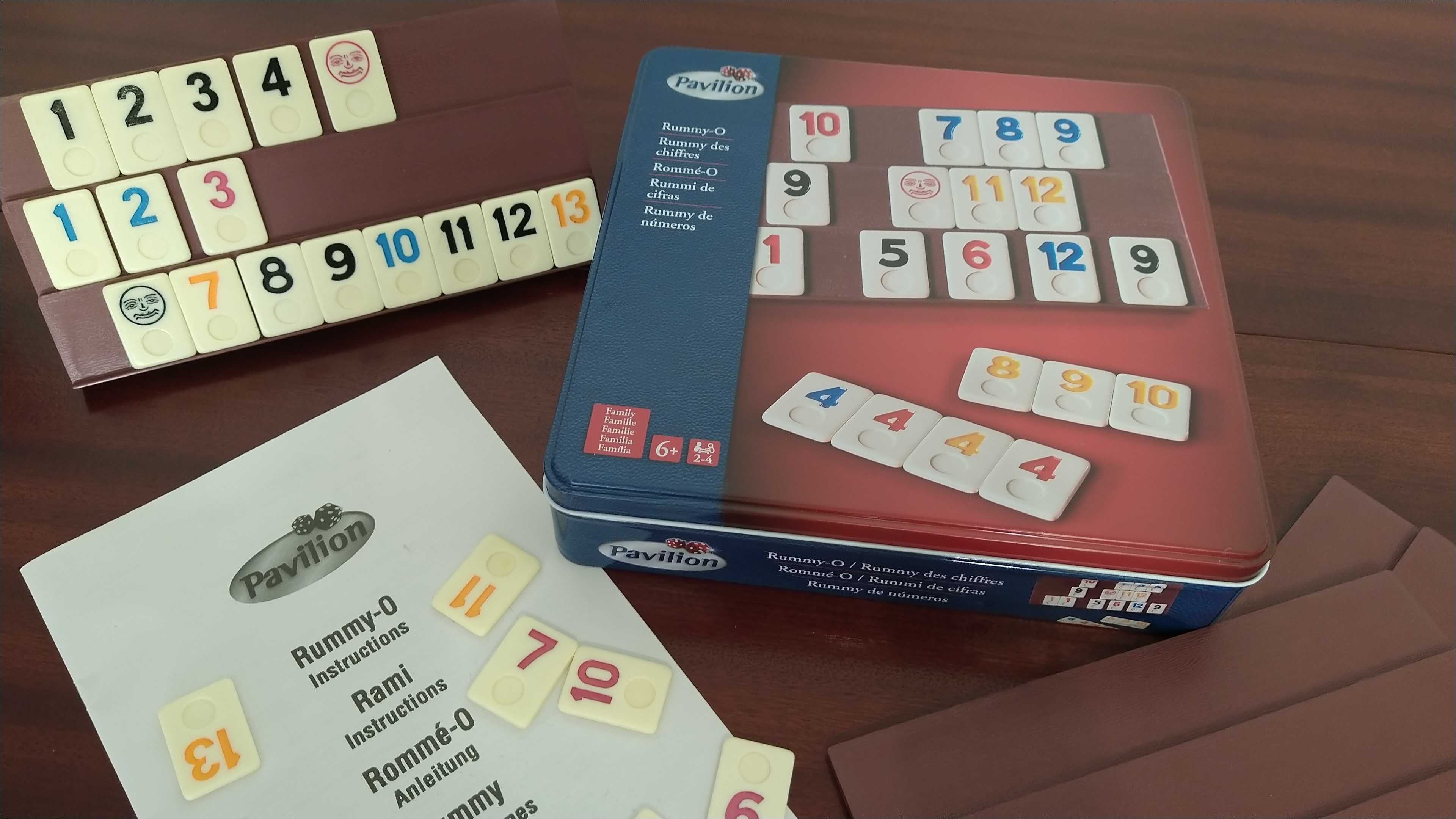 Jogo Rummy caixa metálica
