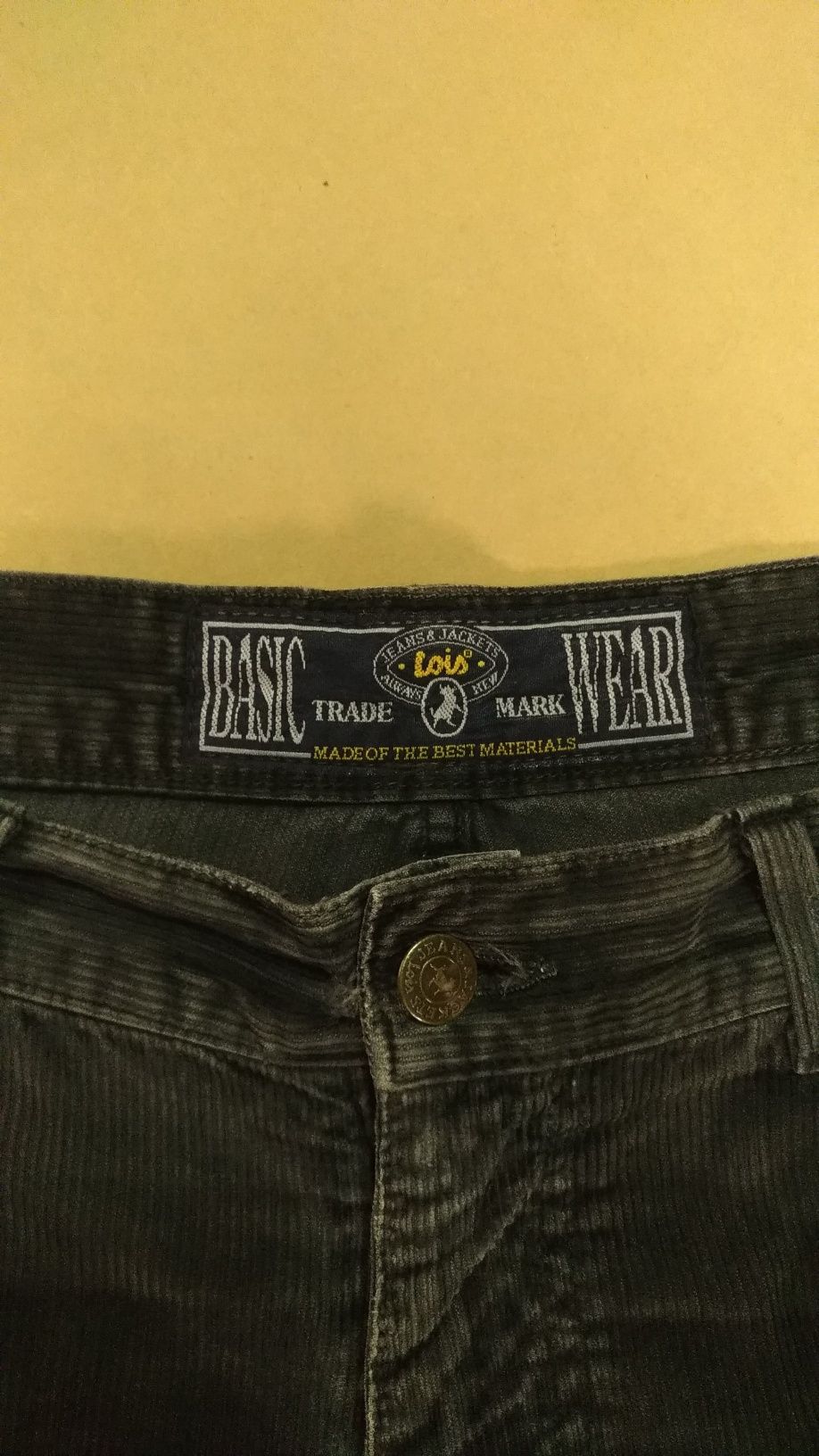 Calça Homem Bombazine Marca LOIS N° PT48 = W38 L30