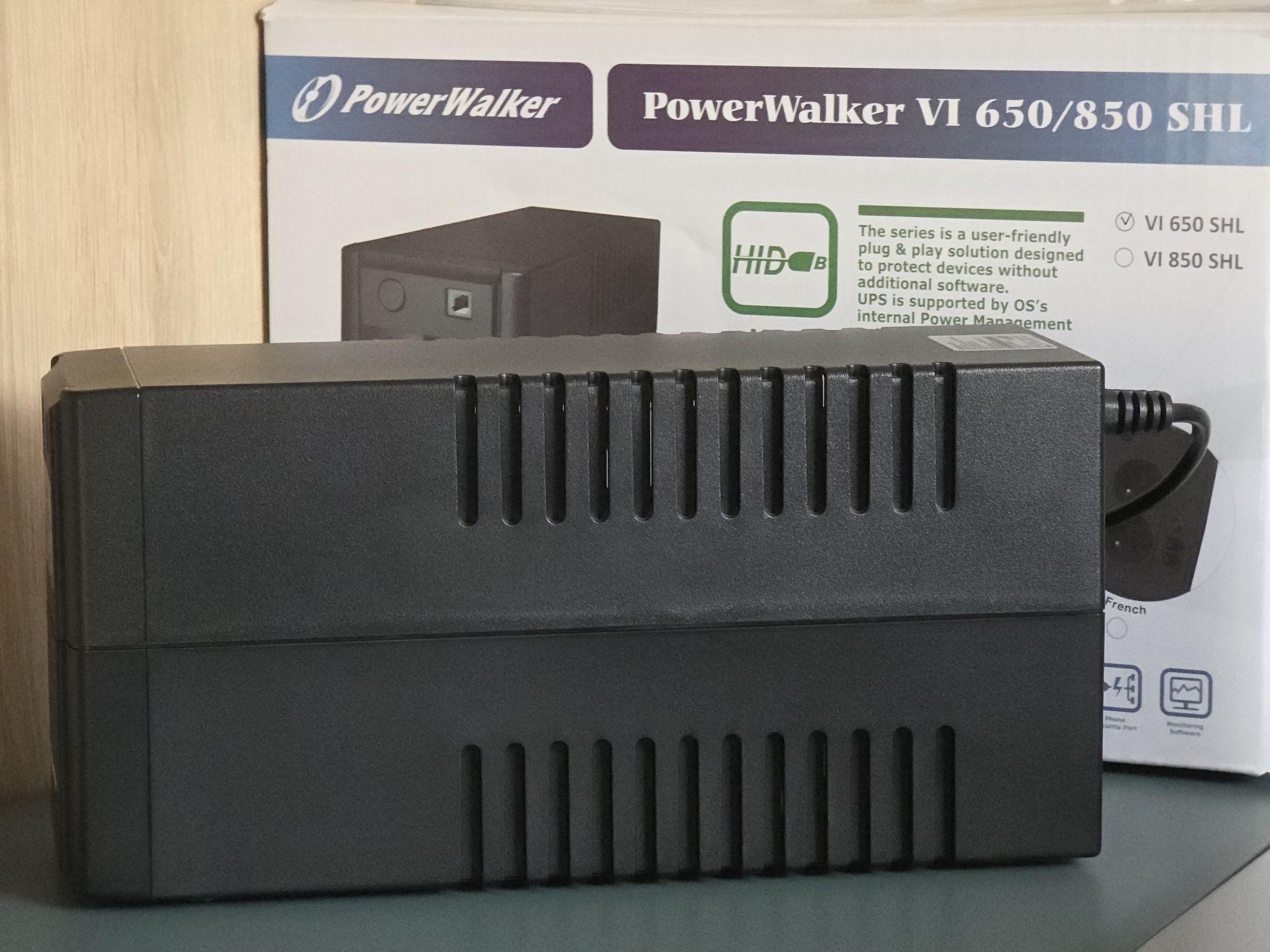 UPS PowerWalker VI-650 SHL, jak nowy, 14 mies. gwarancji