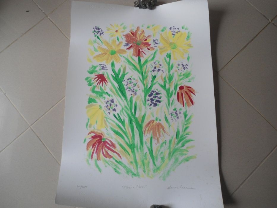 Serigrafia Flores e Flores - Laura Cesana (2007)
