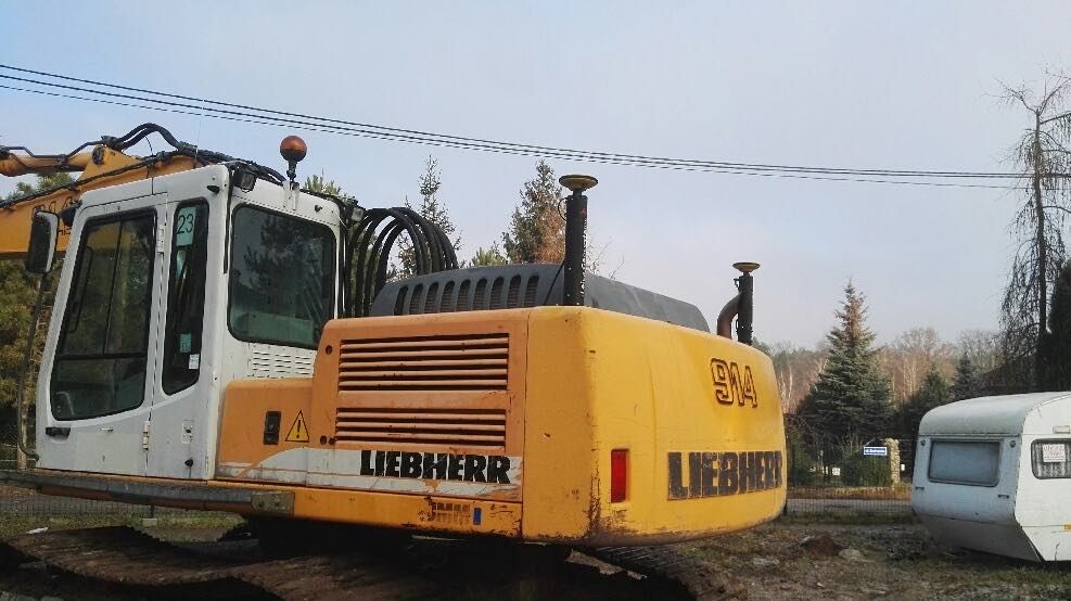 Usługi.Wynajem koparki gąsienicowej LIEBHERR 914 z systemem GPS LEICA