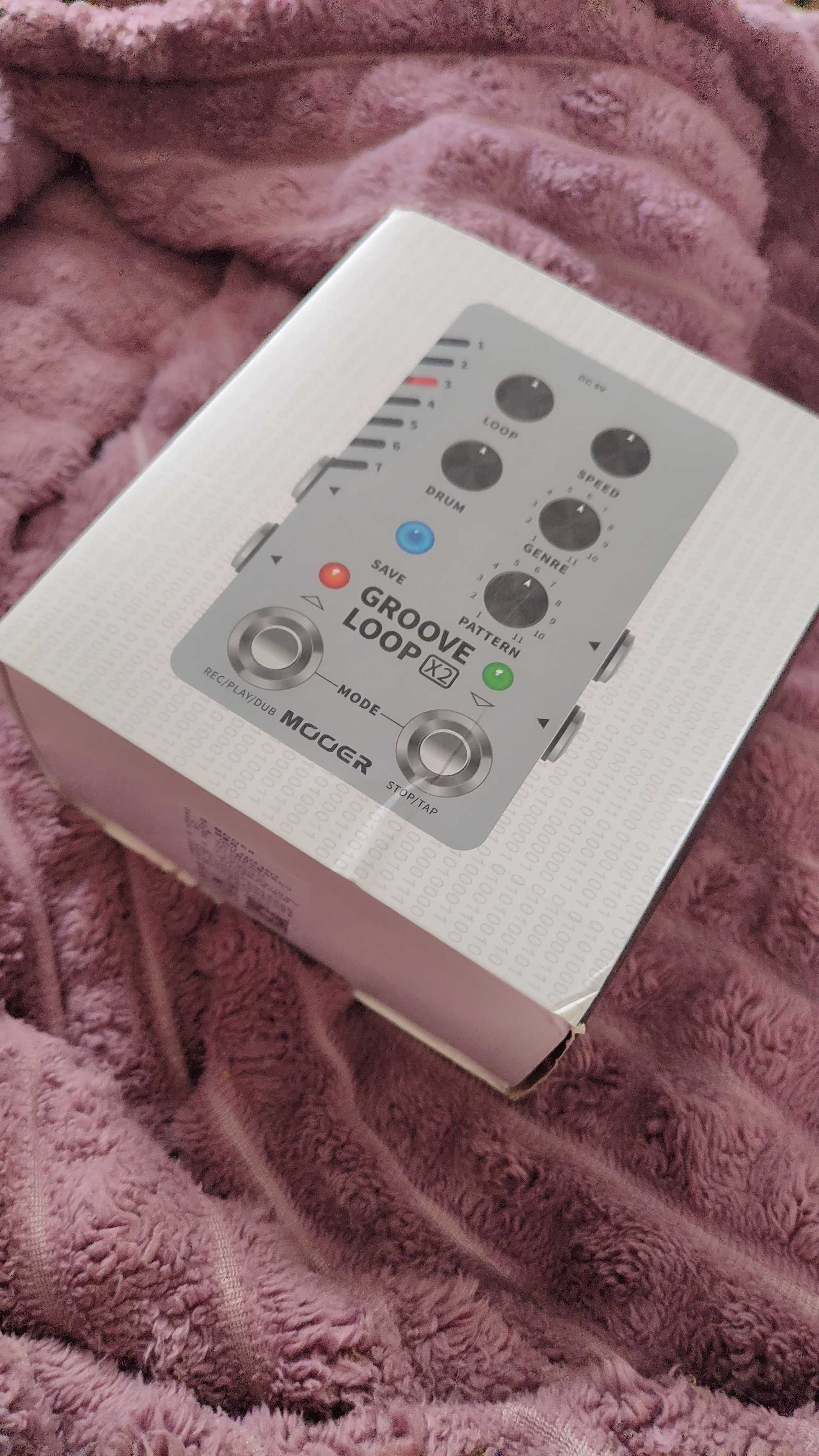 Педаль Mooer drummer looper X2 драм машинка + лупер. Groove loop