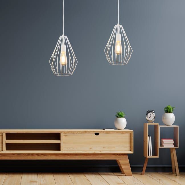 Lampa wisząca Brylant biała E27 TK LOFT metal TK LIGHTING