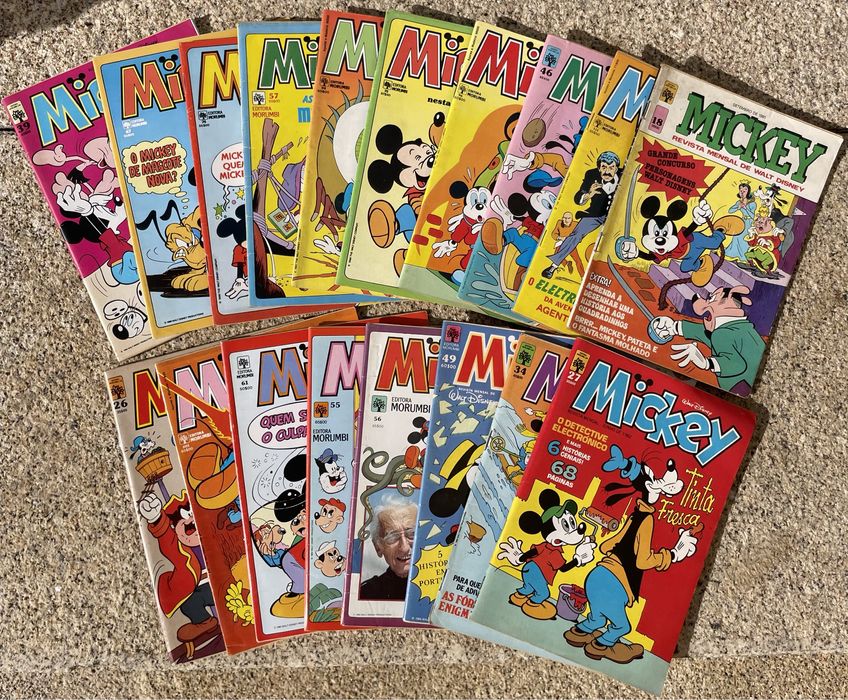 Revistas vintage banda desenhda Disney Mickey