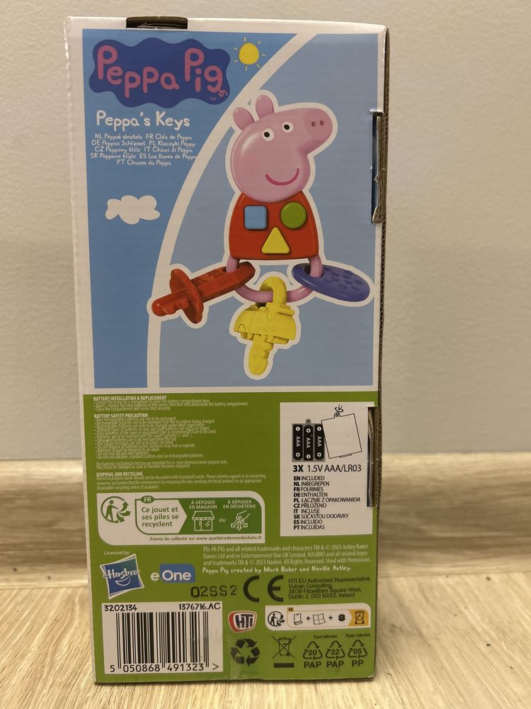 Nowe klucze interaktywne Świnka Peppa Pepa Pig